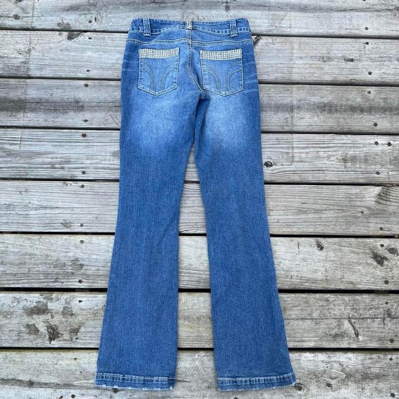 Y2K‎ Bisou Bisou Rhinestone Embellished Jeans - Picture 3 of 8